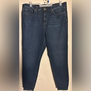Torrid premium stretch jeans size 22R sky hi skinny Jean dark blue